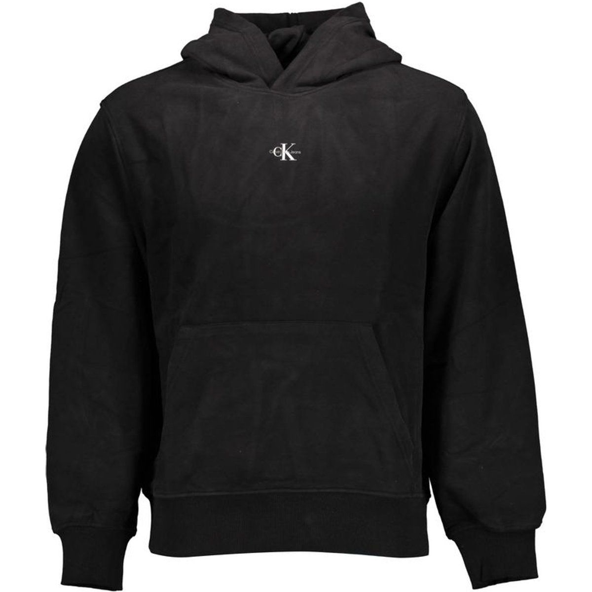 Klassischer schwarzer Baumwoll-Hoodie