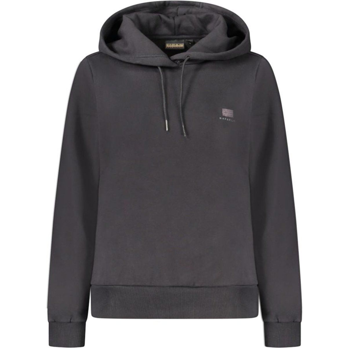 Minimalistischer Baumwoll-Hoodie mit Logo-Stickerei