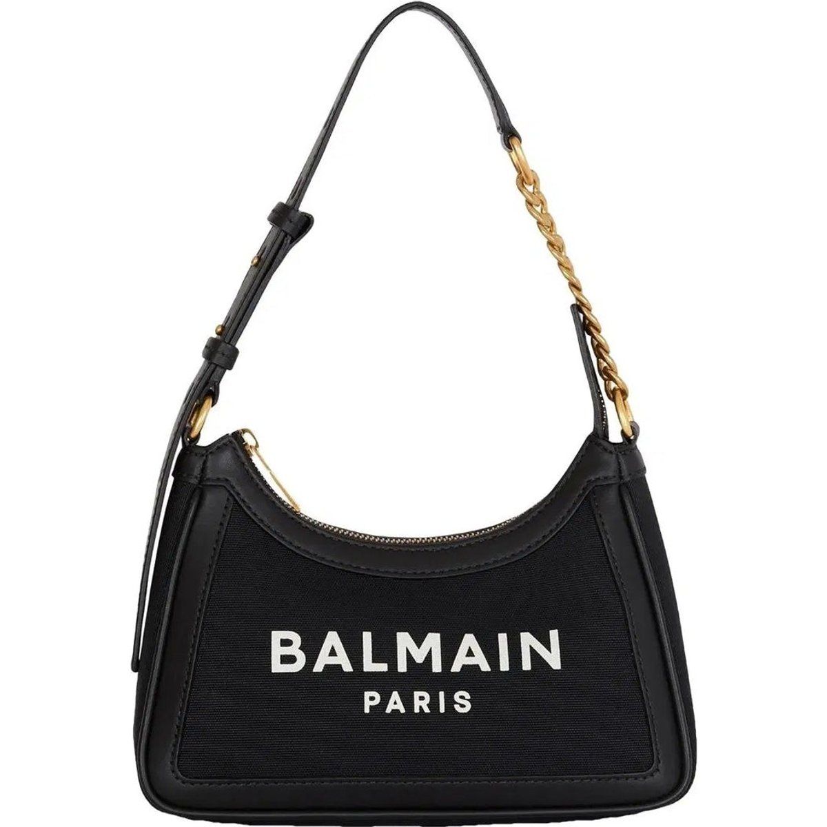 Canvas Schultertasche mit Logo