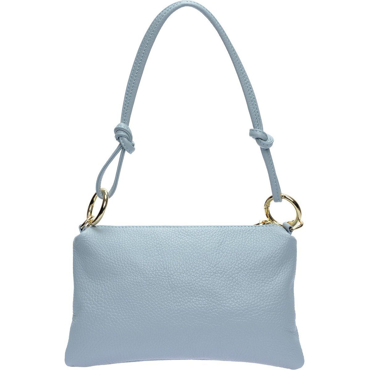 Ledertasche mit goldenen Ringen