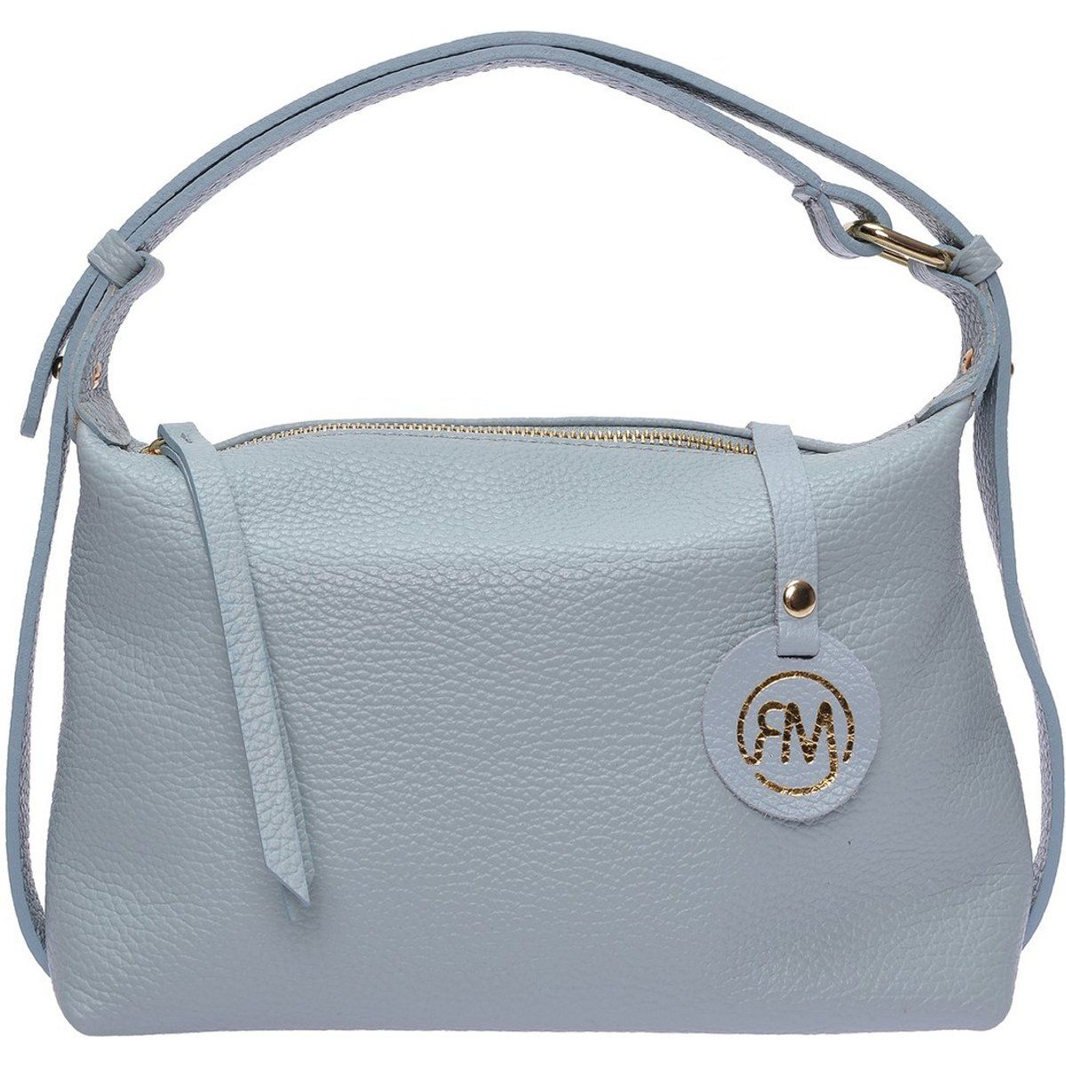 Ledertasche mit Logo-Anhänger
