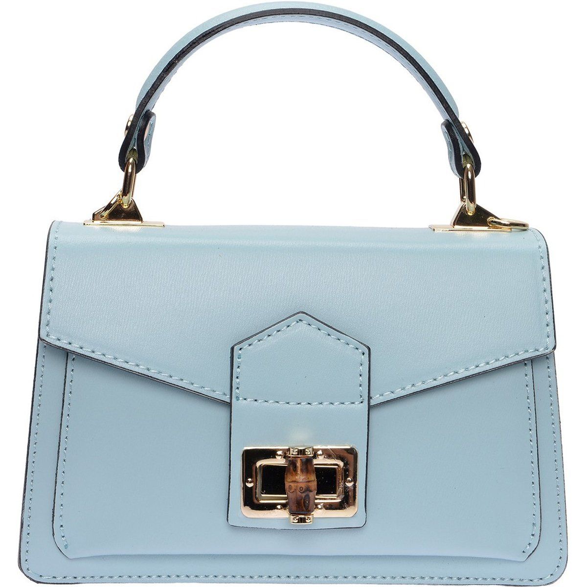 Lederhandtasche mit Griff