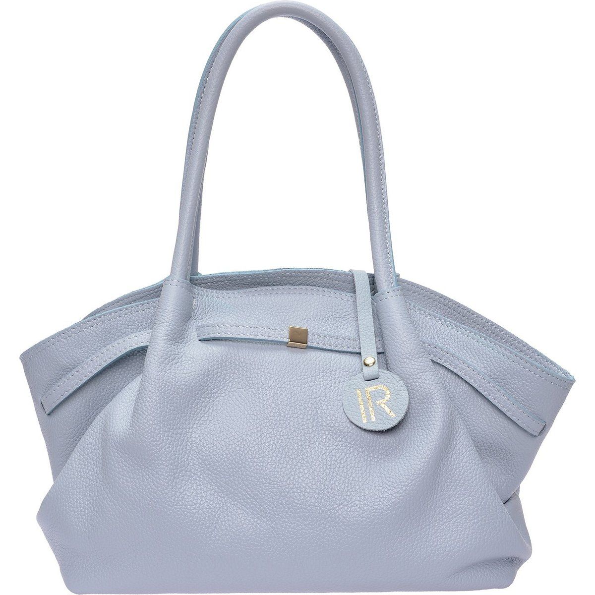 Türkisfarbene Leder Henkeltasche