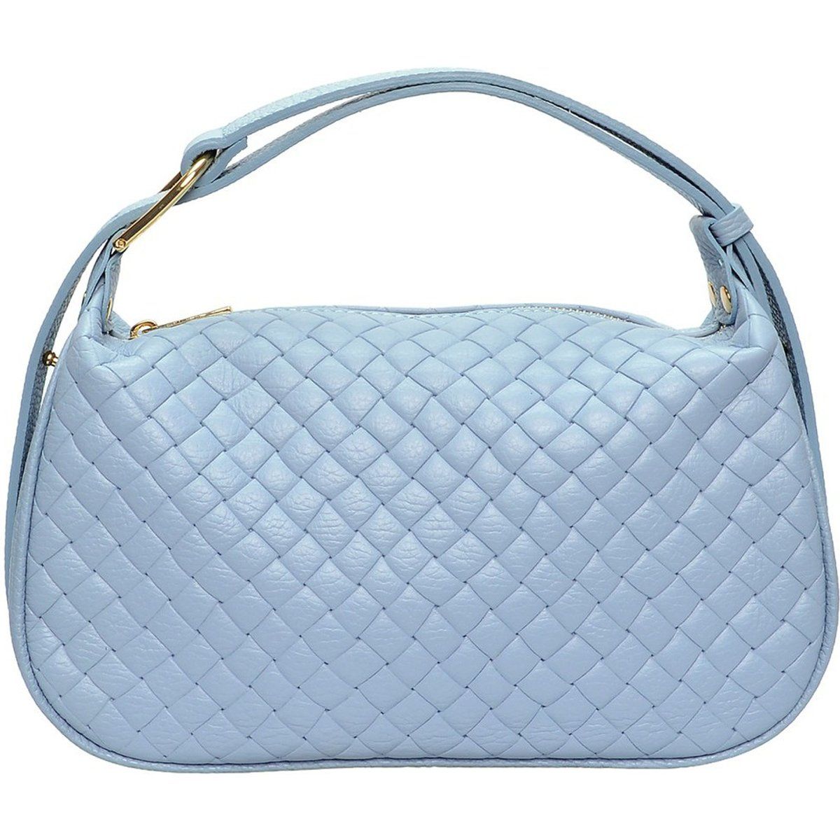 Gesteppte Leder Schulter Baguette Tasche