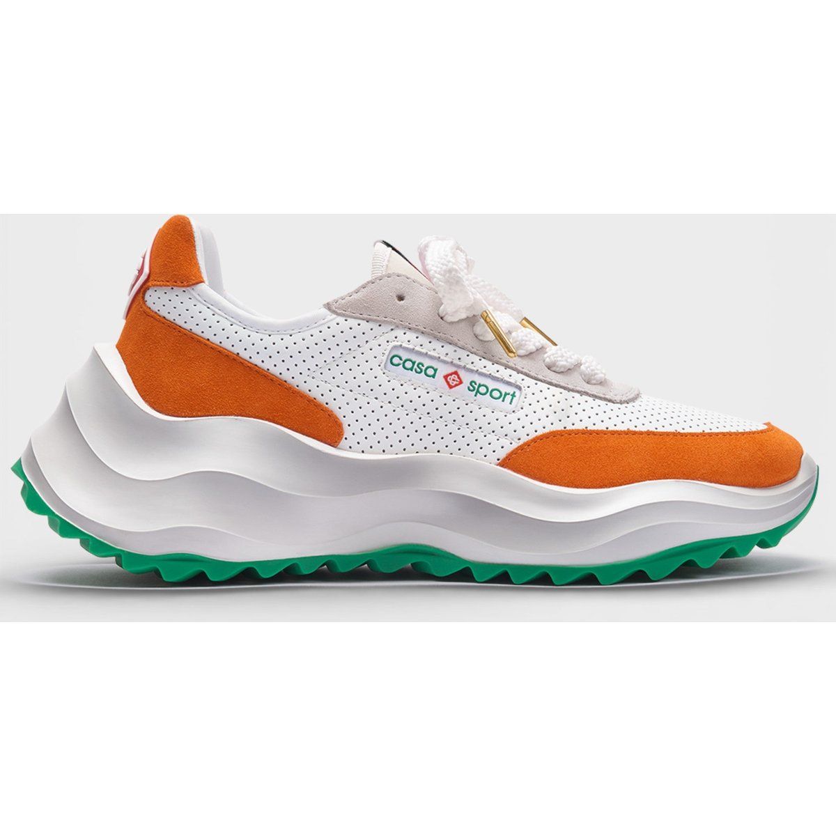 Weiße & orange Atlantis Casa Sport Sneakers