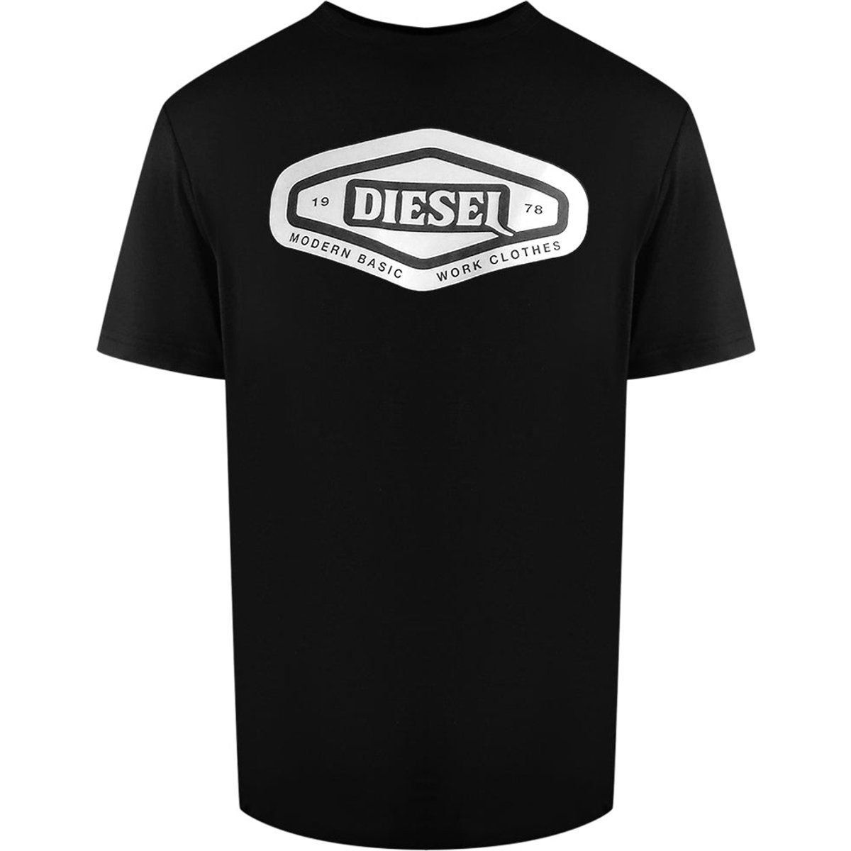 Modernes Basic Logo Baumwoll T-Shirt