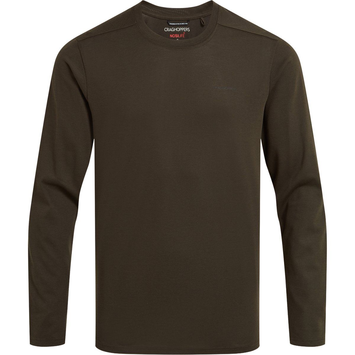 Herren Langarmshirt in Uni-Farbe