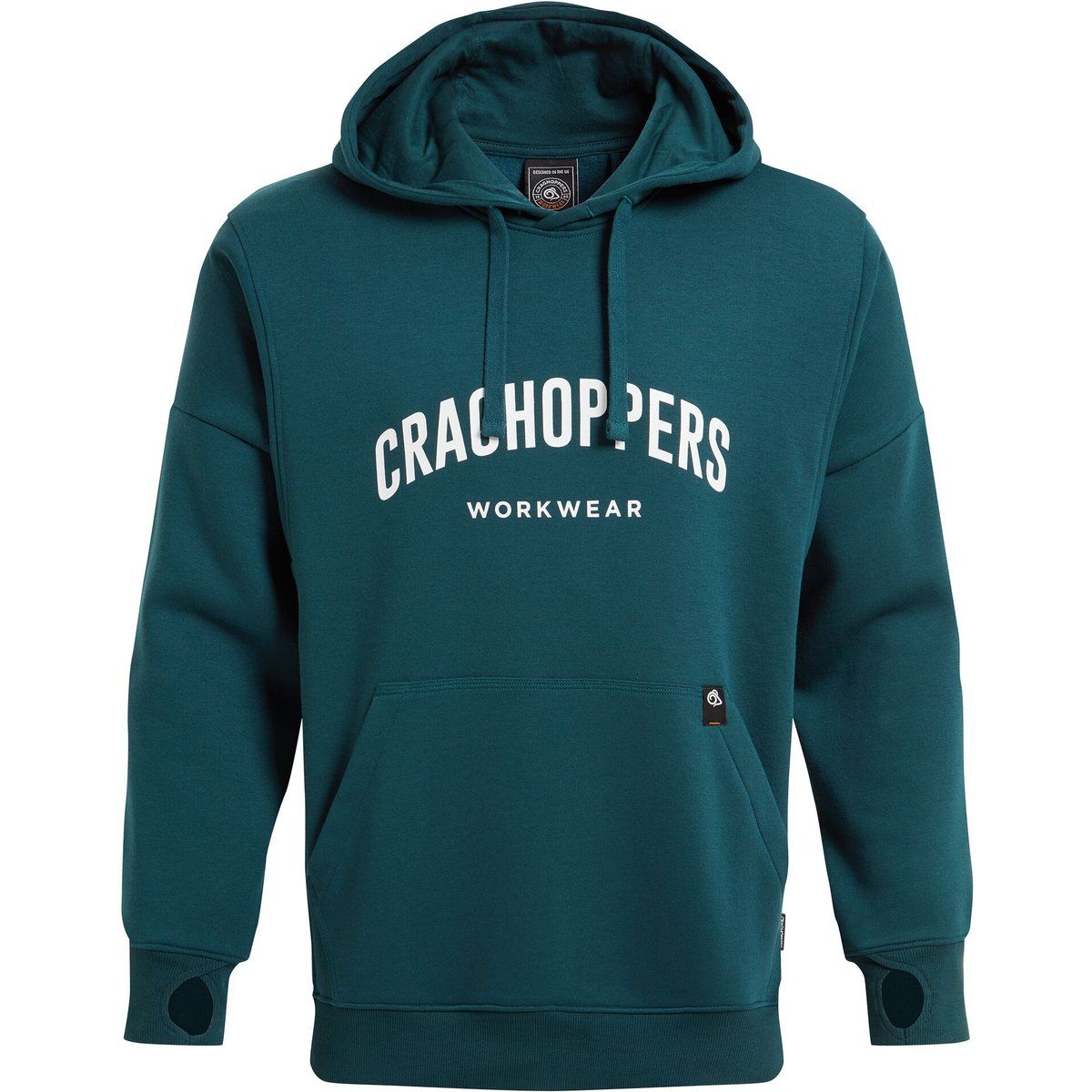 Kapuzenpullover mit bogenförmigem Logo