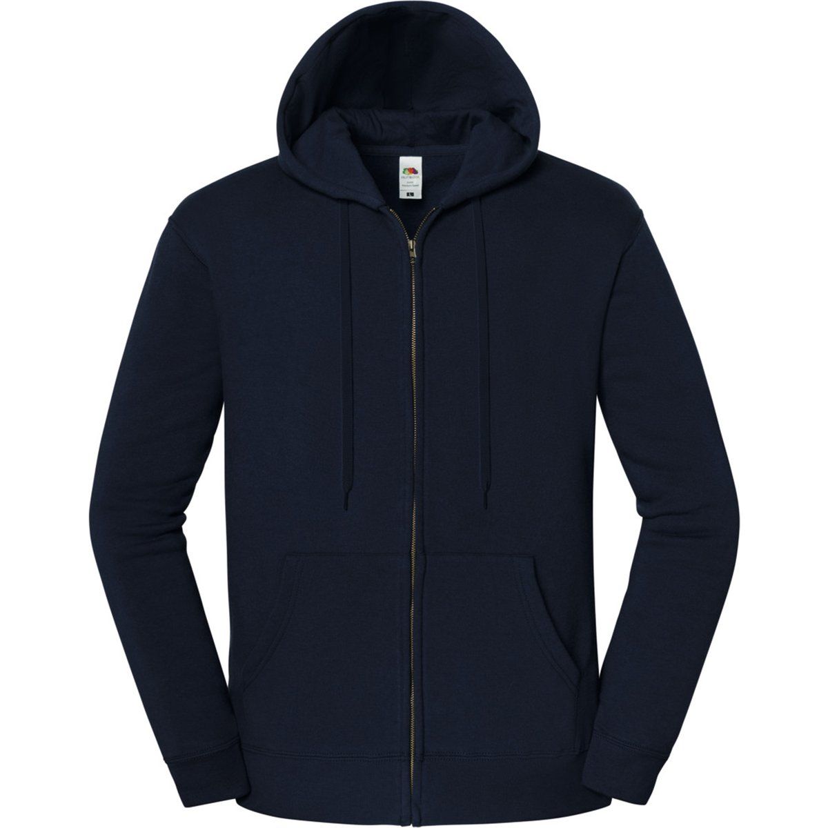 Fruit of the Loom - "Iconic Premium" Hoodie mit durchgehendem Reißverschluss für Herren (Marineblau)