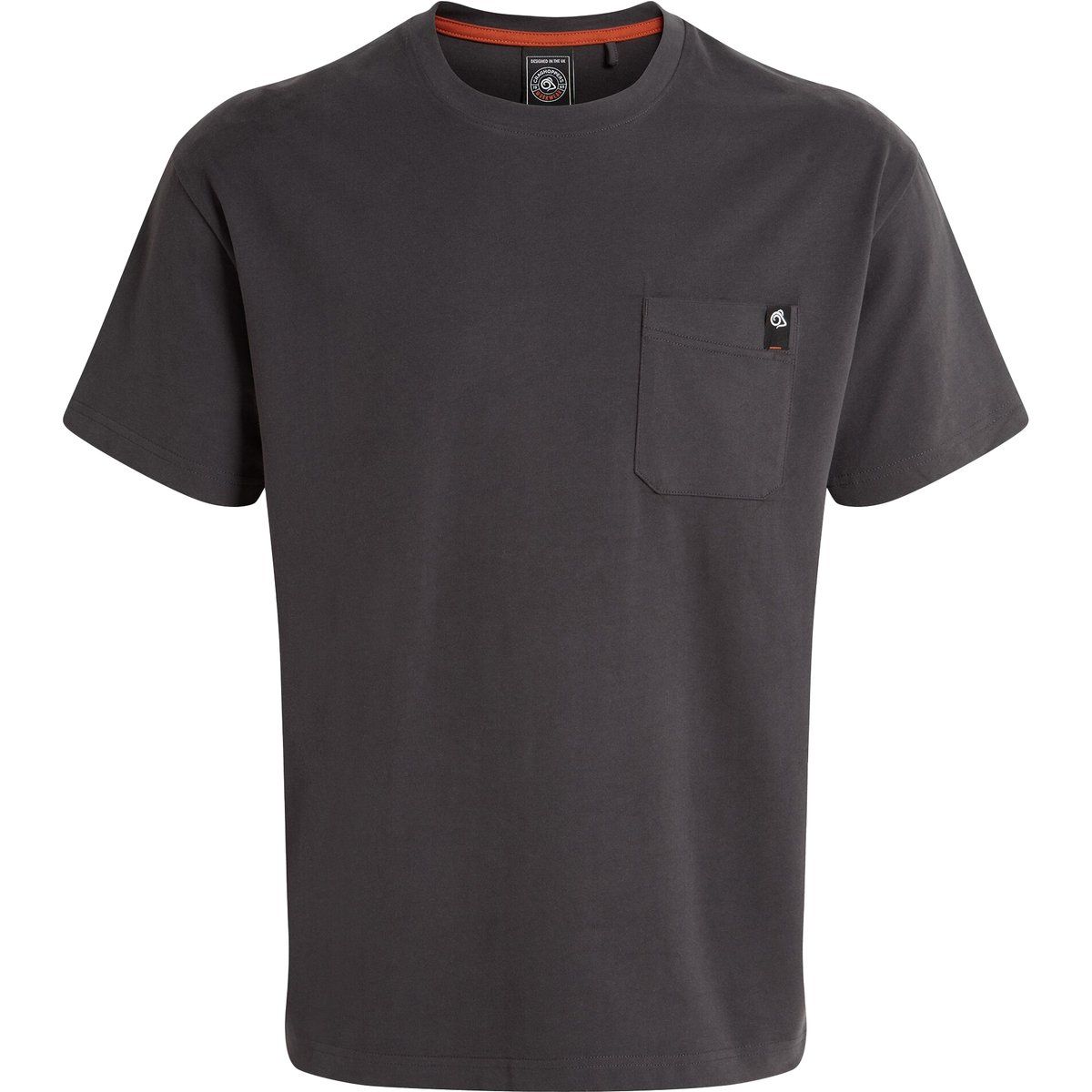 Herren T-Shirt mit Tasche und Rundhalsausschnitt