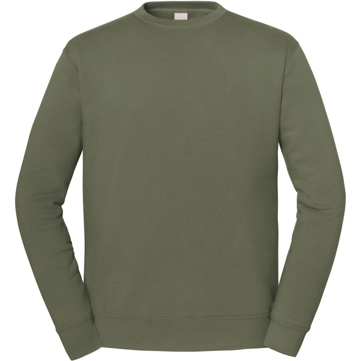 Klassisches olivgrünes Rundhals-Sweatshirt