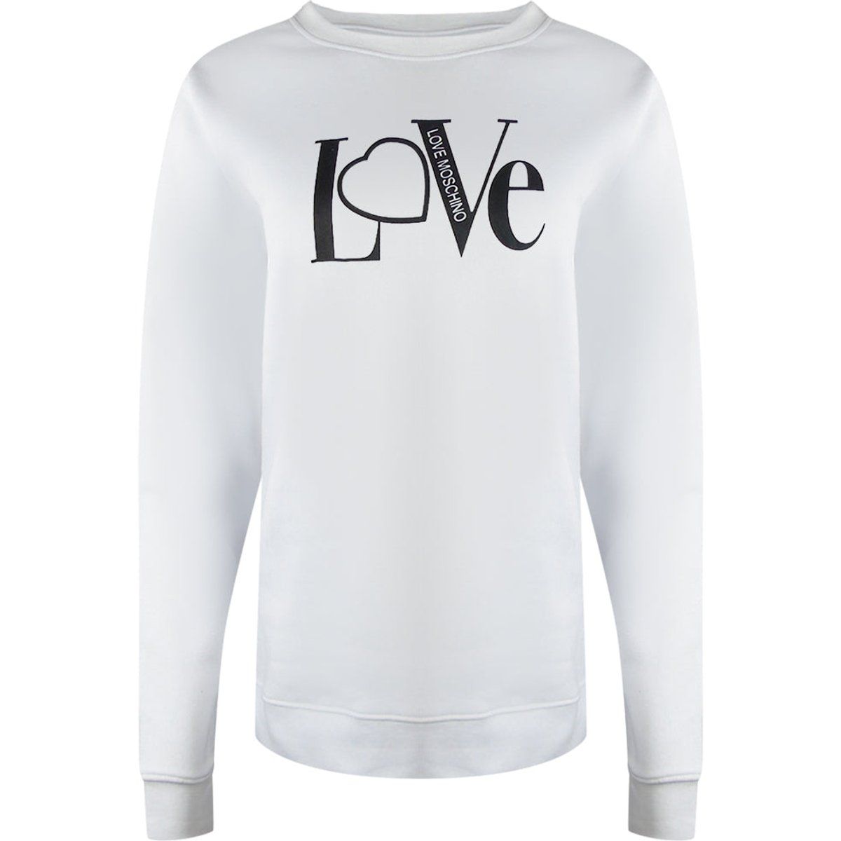 Love Moschino Logo Baumwoll-Sweatshirt