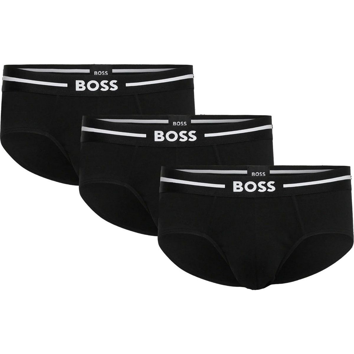 Herren Slips 3er-Pack Schwarz