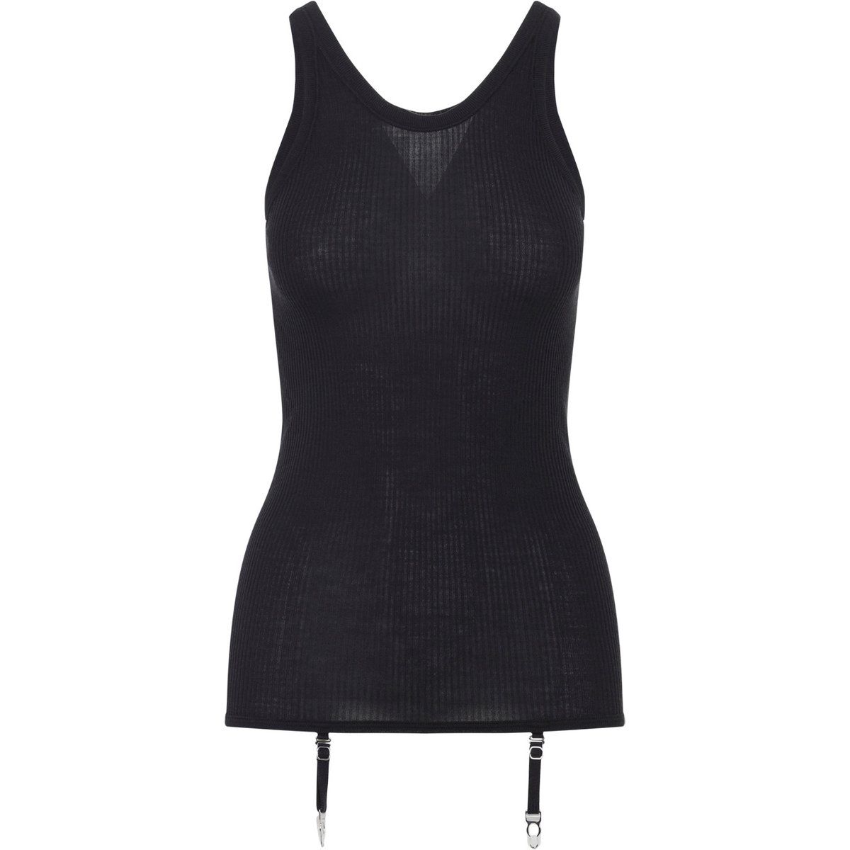 Nahtloses geripptes Tanktop mit Trägern