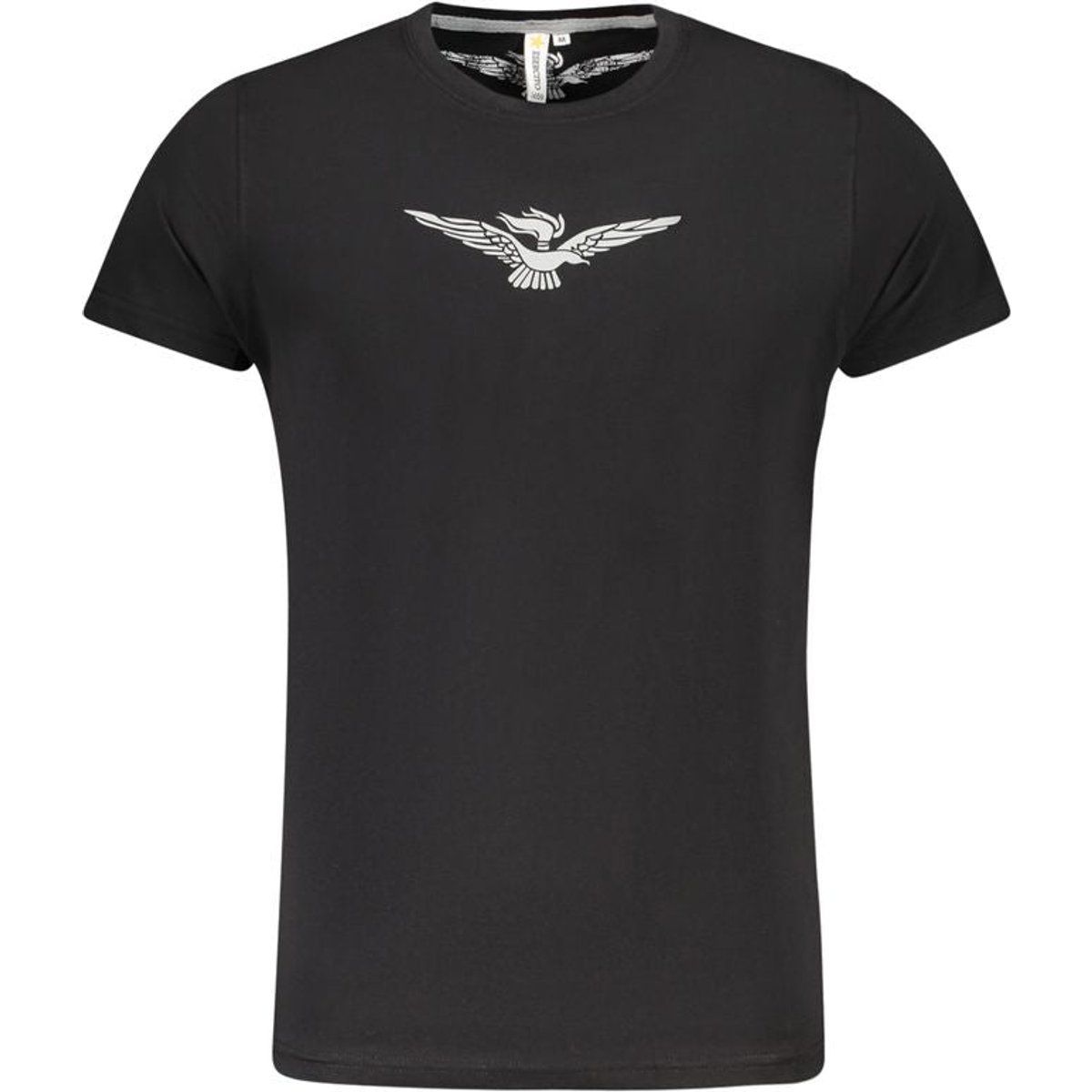 Klassisches Baumwoll-T-Shirt mit Rundhalsausschnitt und Adler