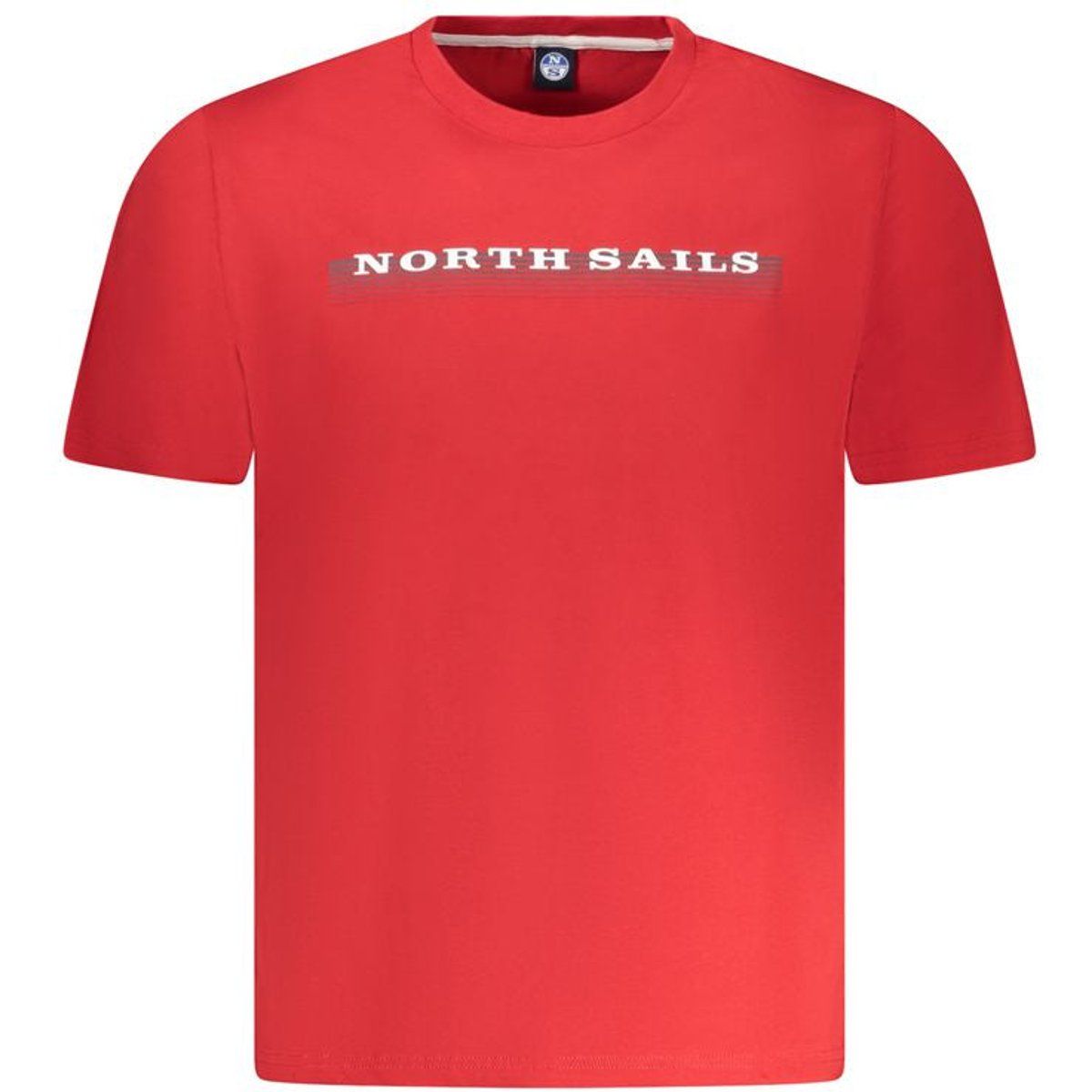 Klassisches Baumwoll-T-Shirt mit Logo und Rundhalsausschnitt