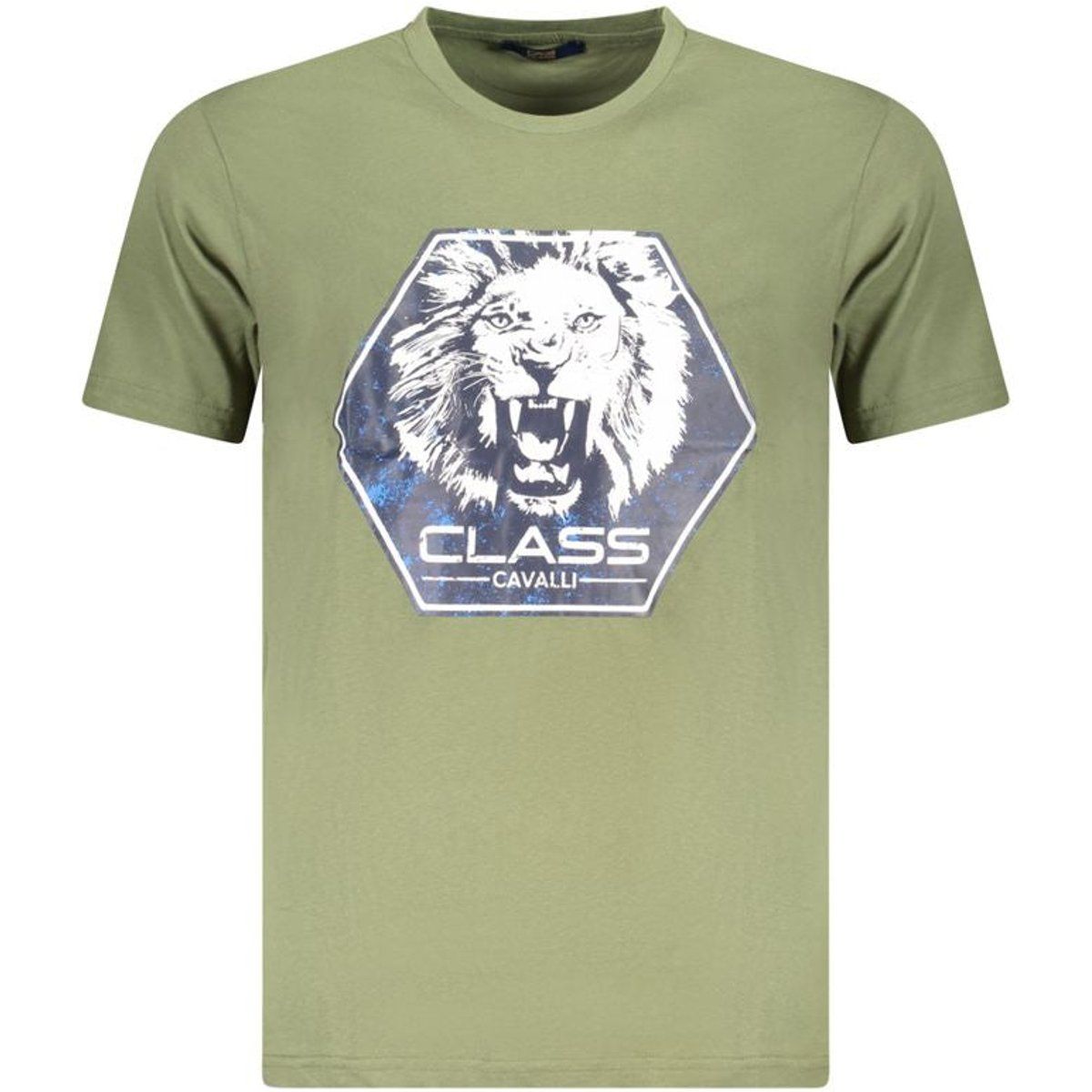 Baumwoll-T-Shirt mit grafischem Löwenprint