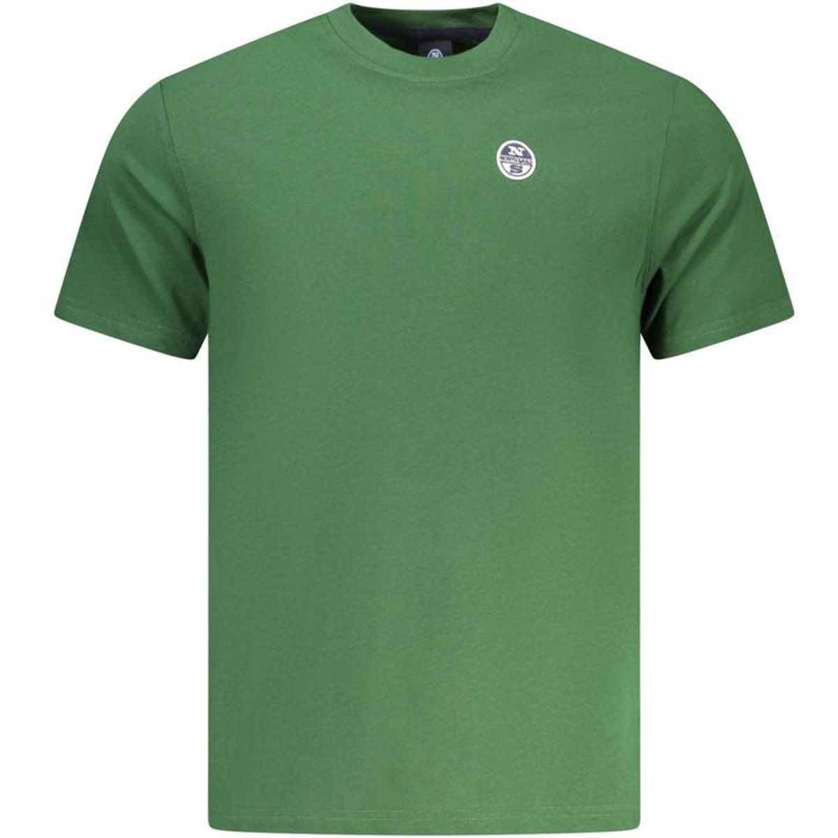 Baumwoll T-Shirt mit Rundhalsausschnitt
