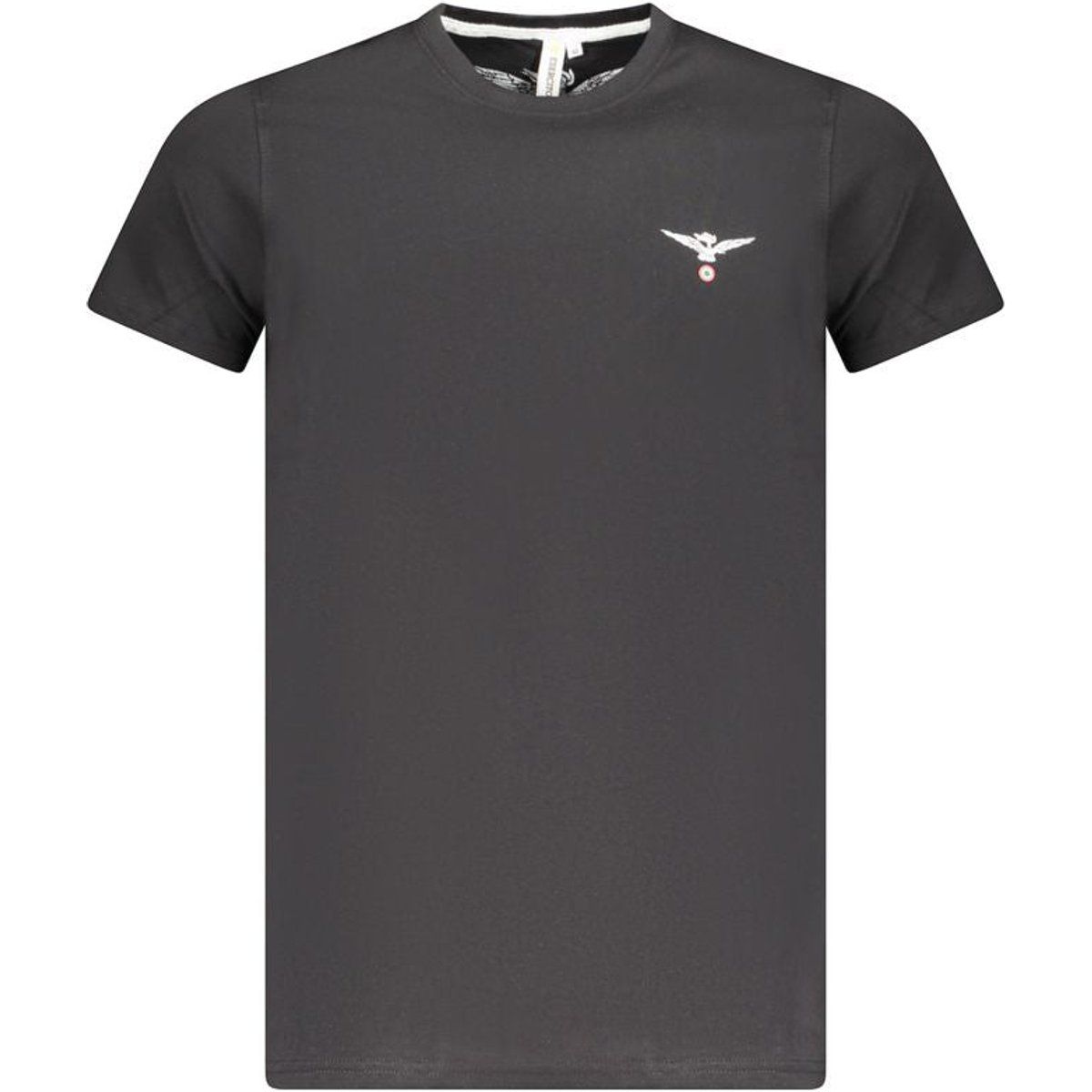 Dunkelgraues T-Shirt aus Baumwolljersey