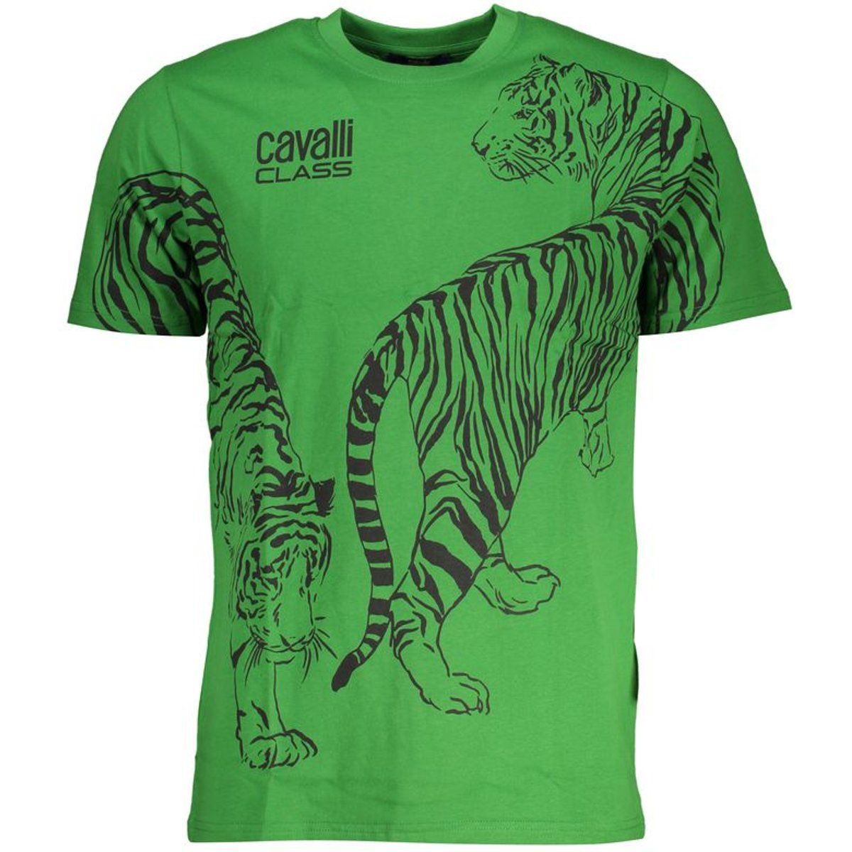 Baumwoll-T-Shirt mit Tigergrafikprint