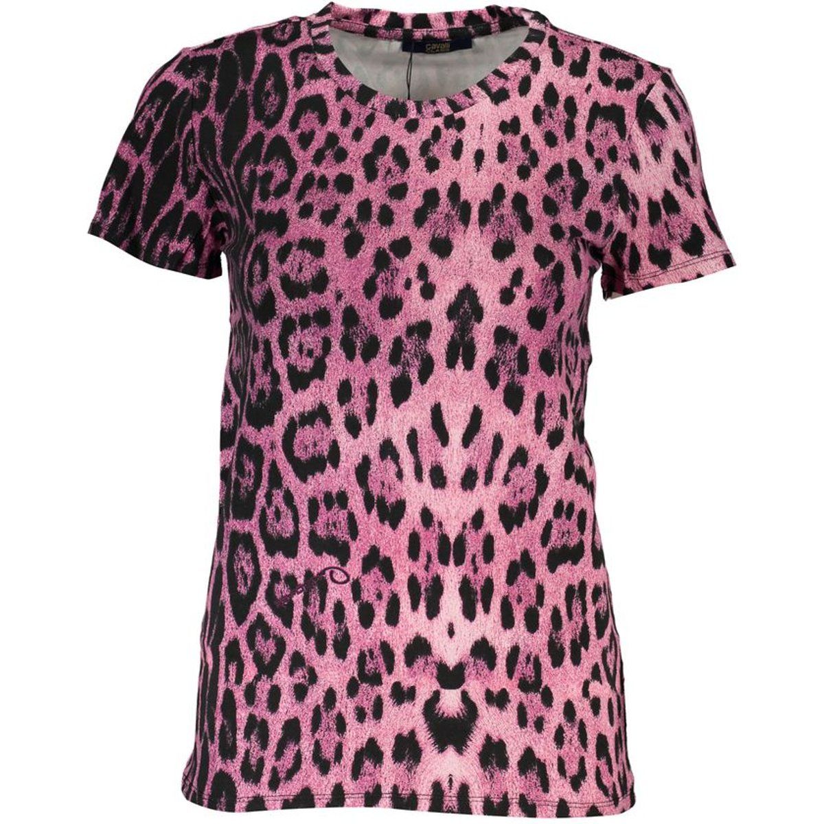 Pinkes T-Shirt mit Leopardenmuster