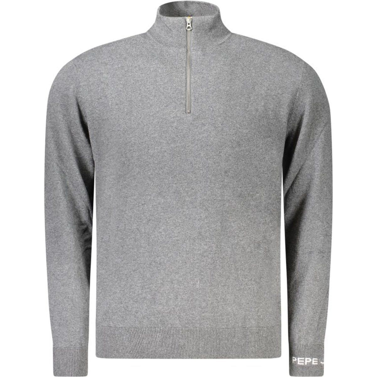 Herren Baumwollmischung Pullover mit halbem Reißverschluss