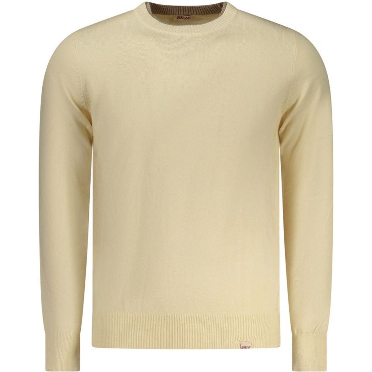 Herren Beige Langarm Pullover