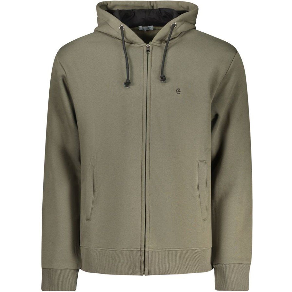 Kapuzenpullover mit Reißverschluss aus Baumwollmischung