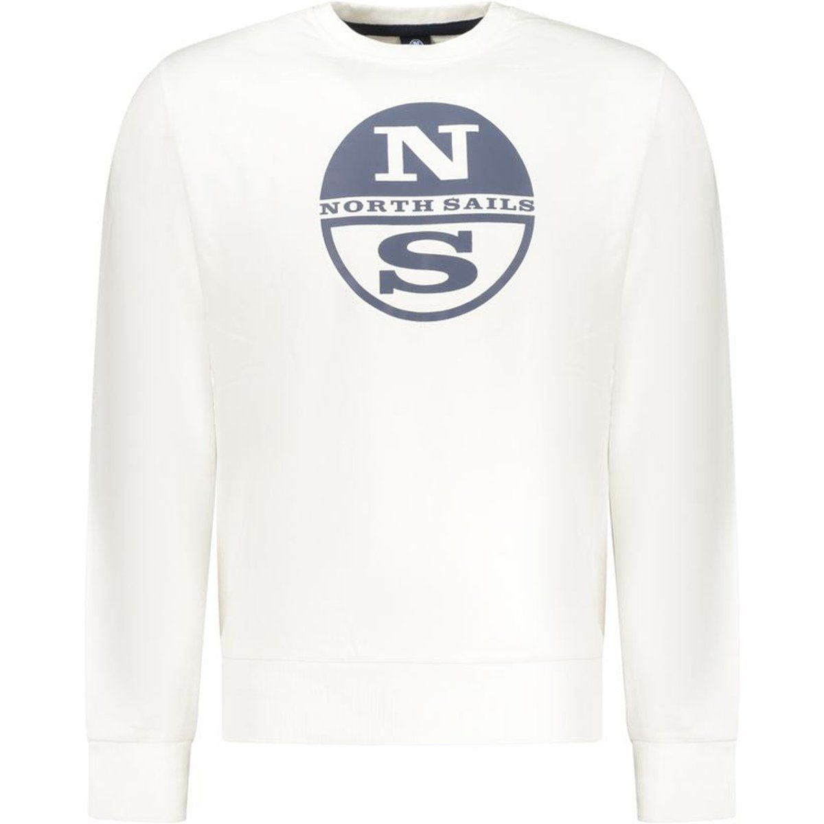 Herren Baumwoll-Sweatshirt mit Rundhalsausschnitt und Logo