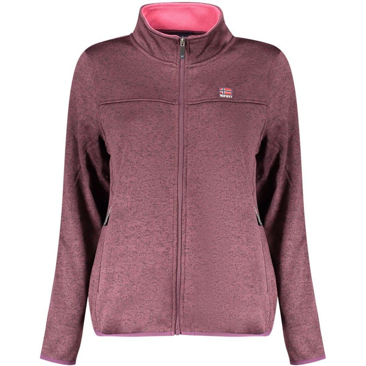 Damen Fleece Sweatshirt mit Reißverschluss