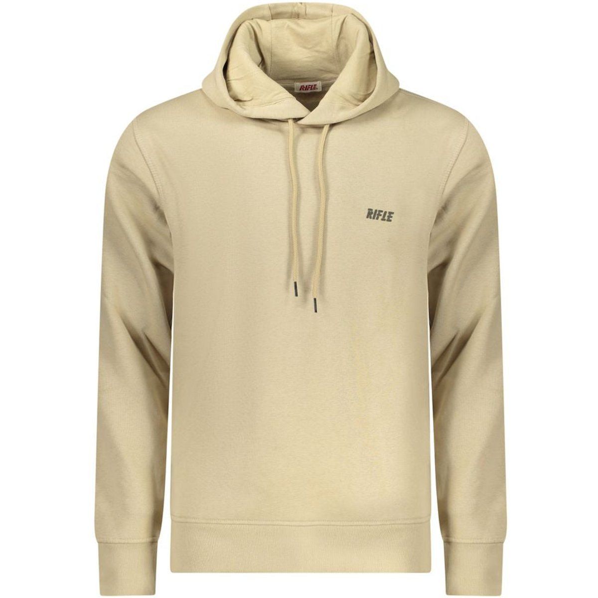 Herren Beige Hoodie mit Logo-Print