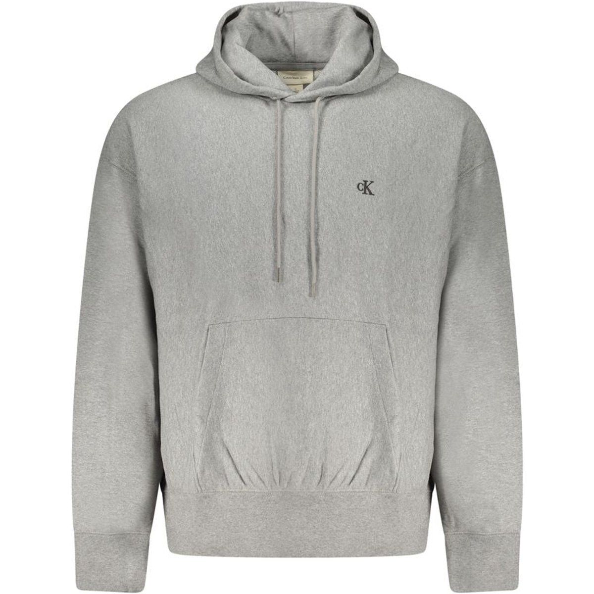 Minimalistischer grauer Hoodie aus Baumwollmischung