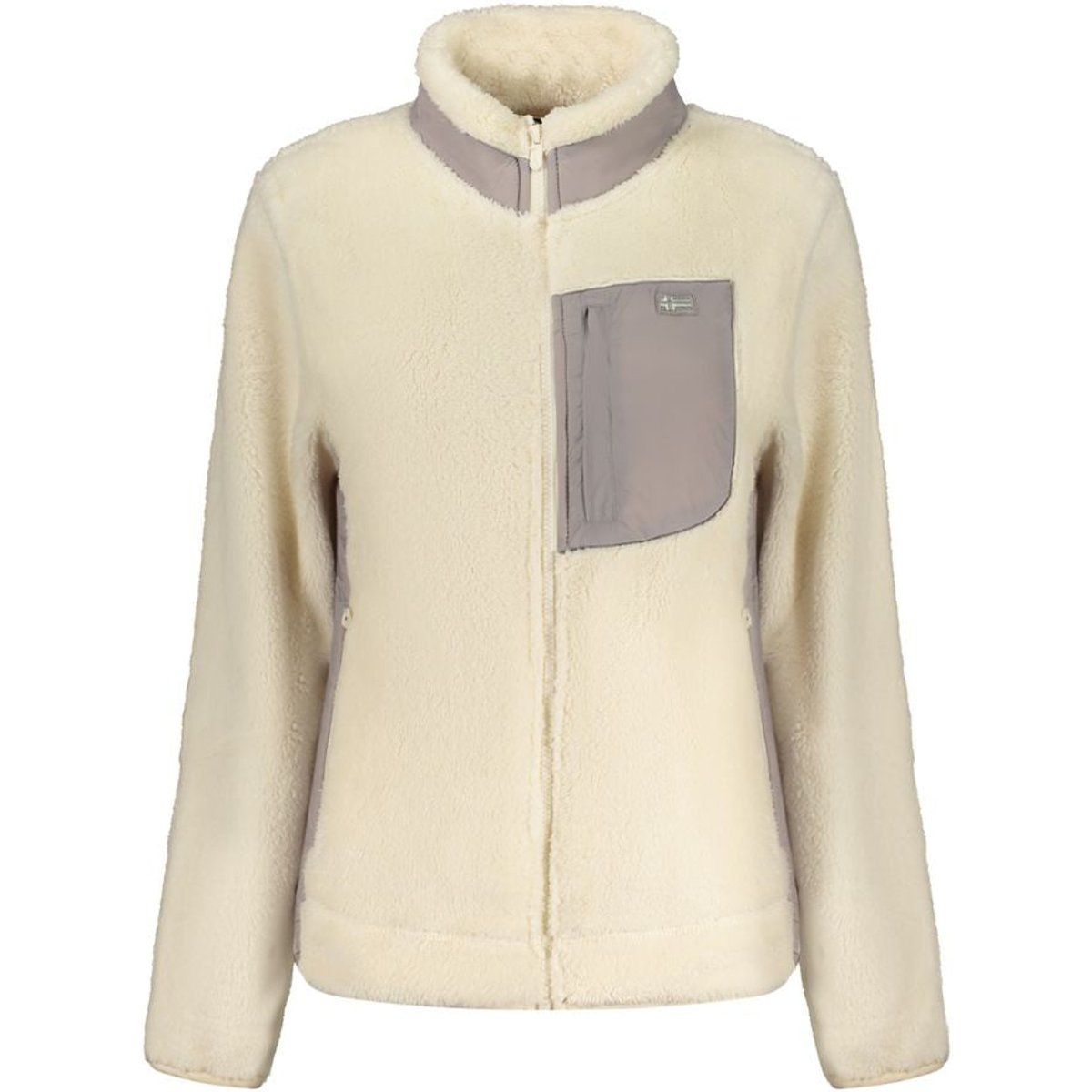 Sherpa Fleece Jacke mit Reißverschluss