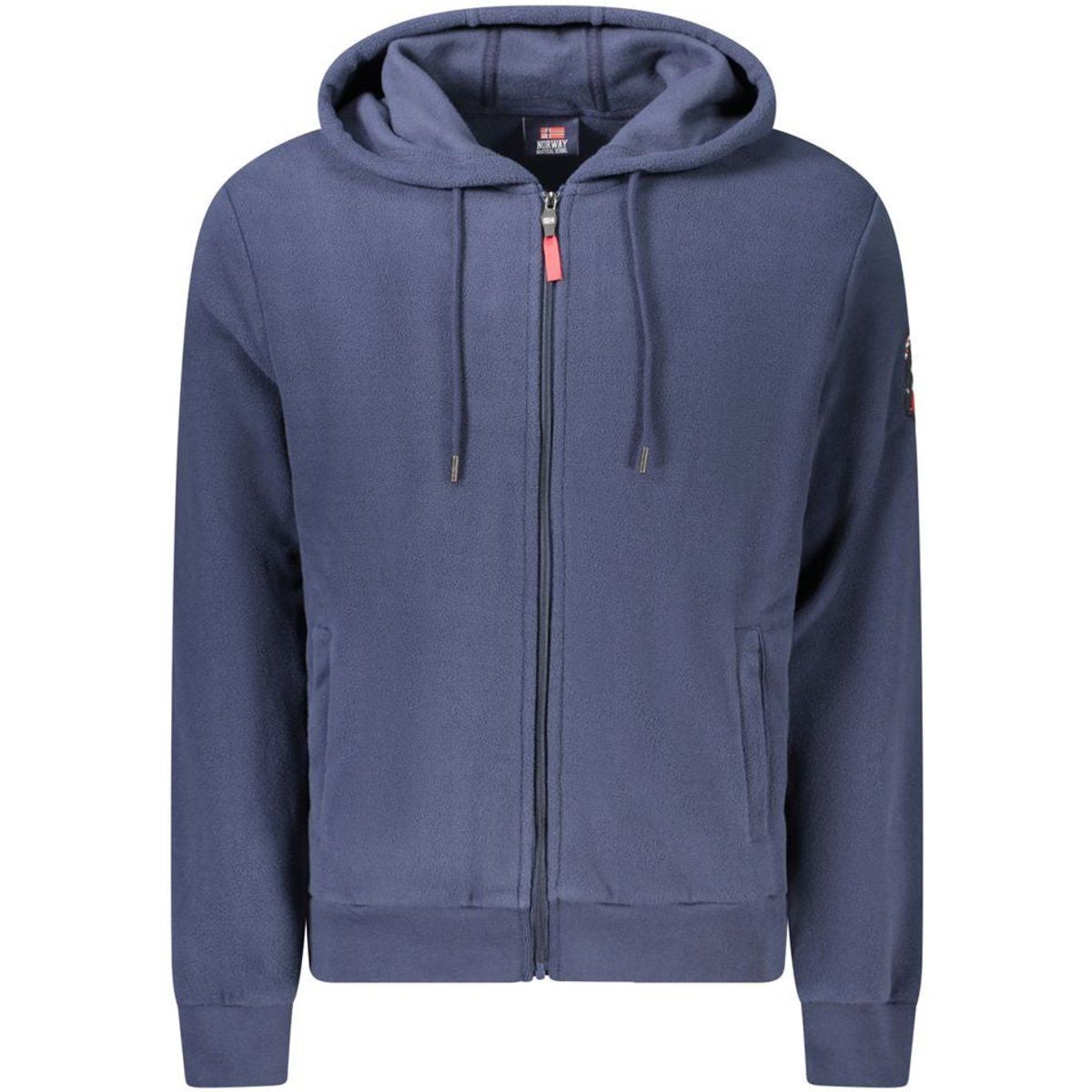 Herren Fleece-Hoodie mit durchgehendem Reißverschluss