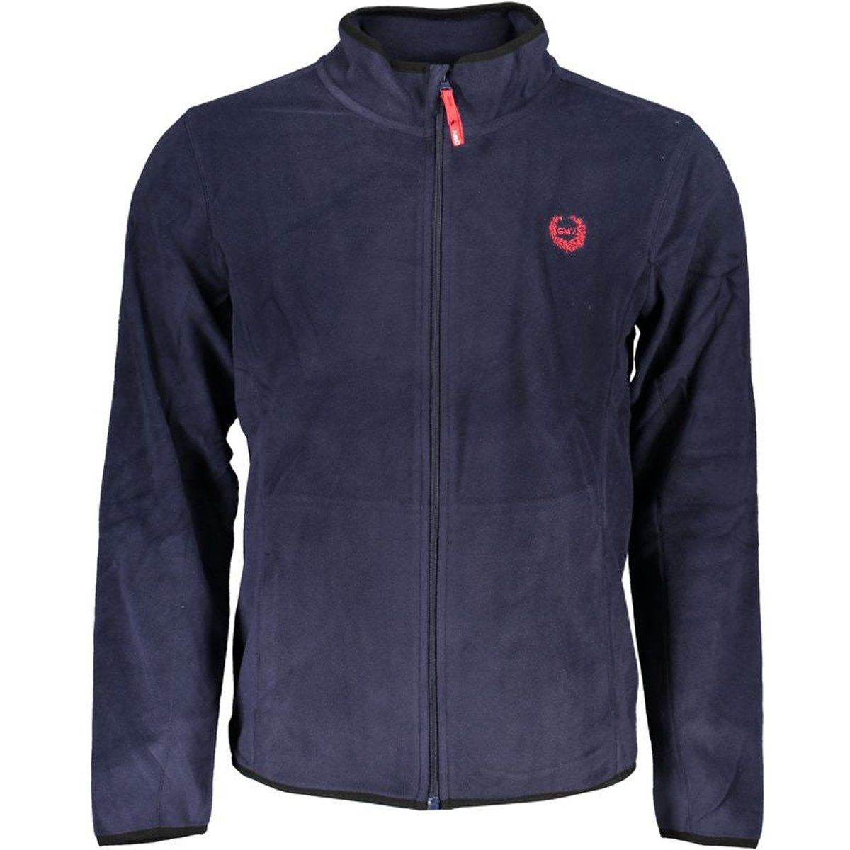 Marineblaue Fleecejacke mit Reißverschluss für Herren