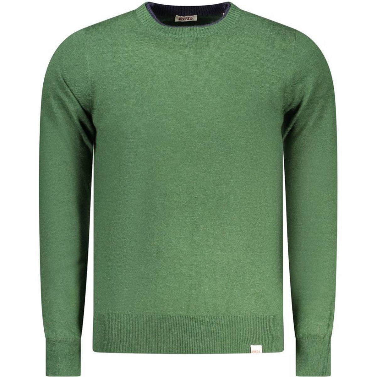 Herren Strickpullover mit Rundhalsausschnitt, Grün