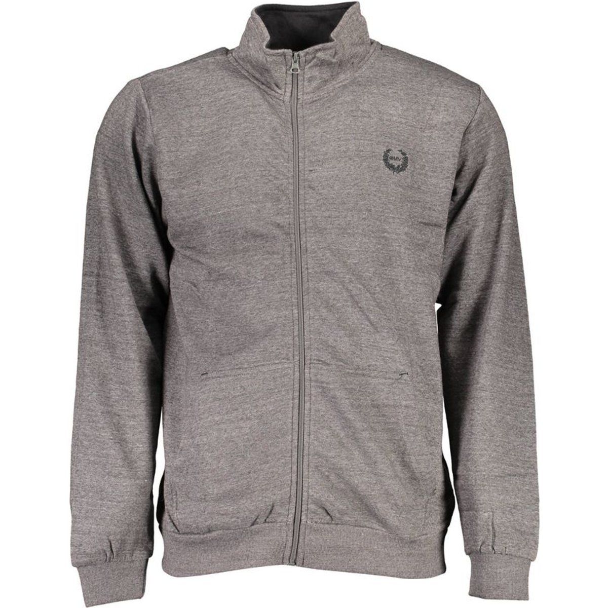Graues Herren Sweatshirt mit Reißverschluss