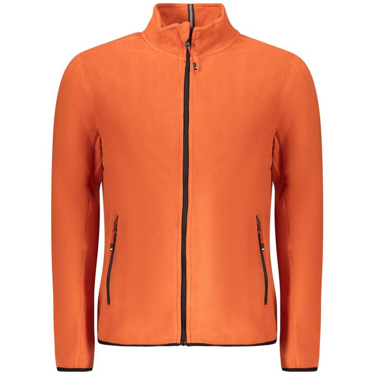 Orange Fleecejacke mit Reißverschluss