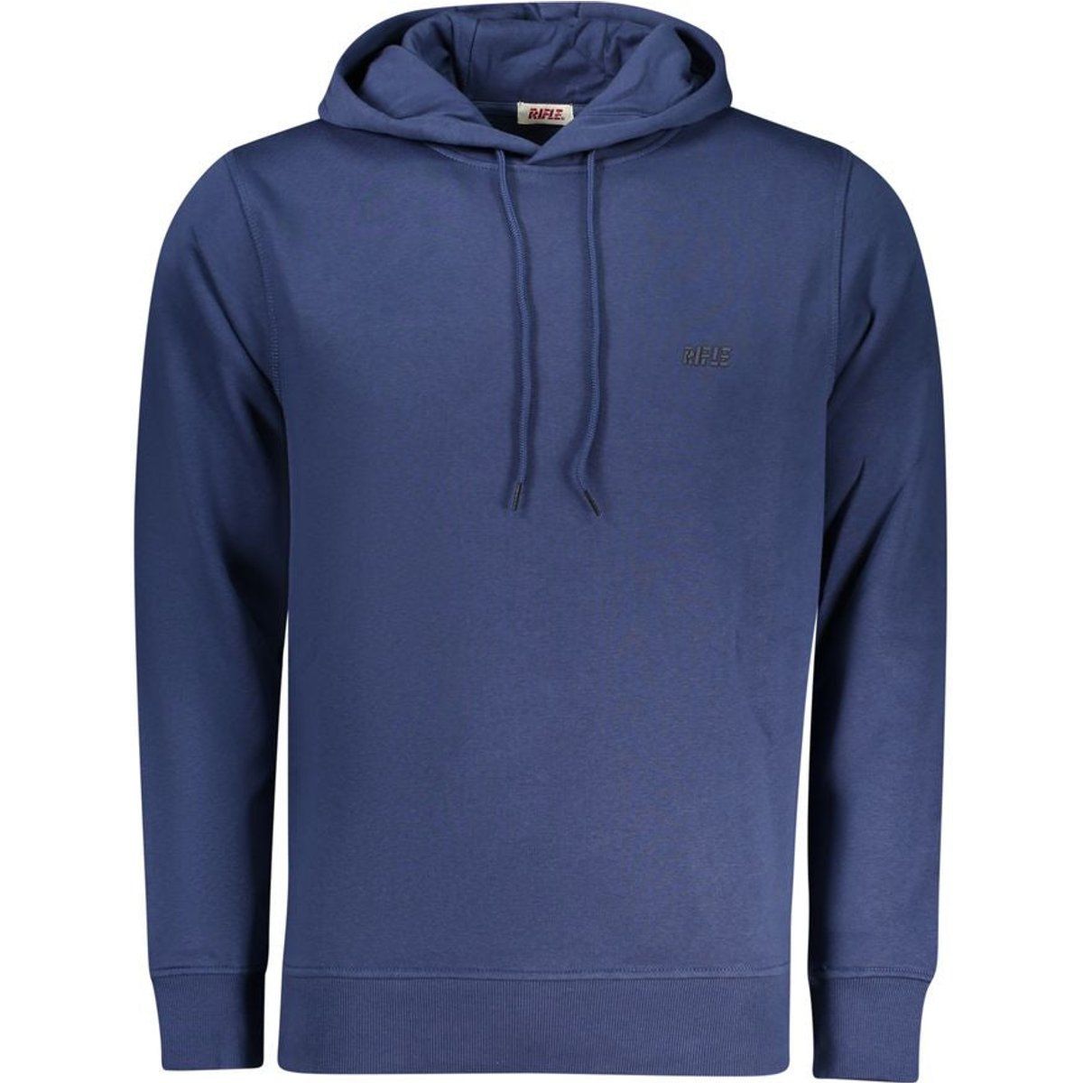 Klassischer blauer Baumwollmischungs-Kapuzenpullover