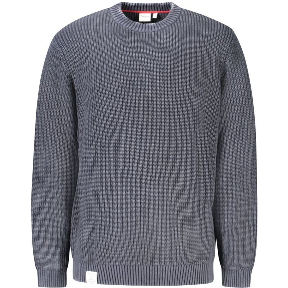 Herren Strickpullover mit Rundhalsausschnitt aus Baumwolle
