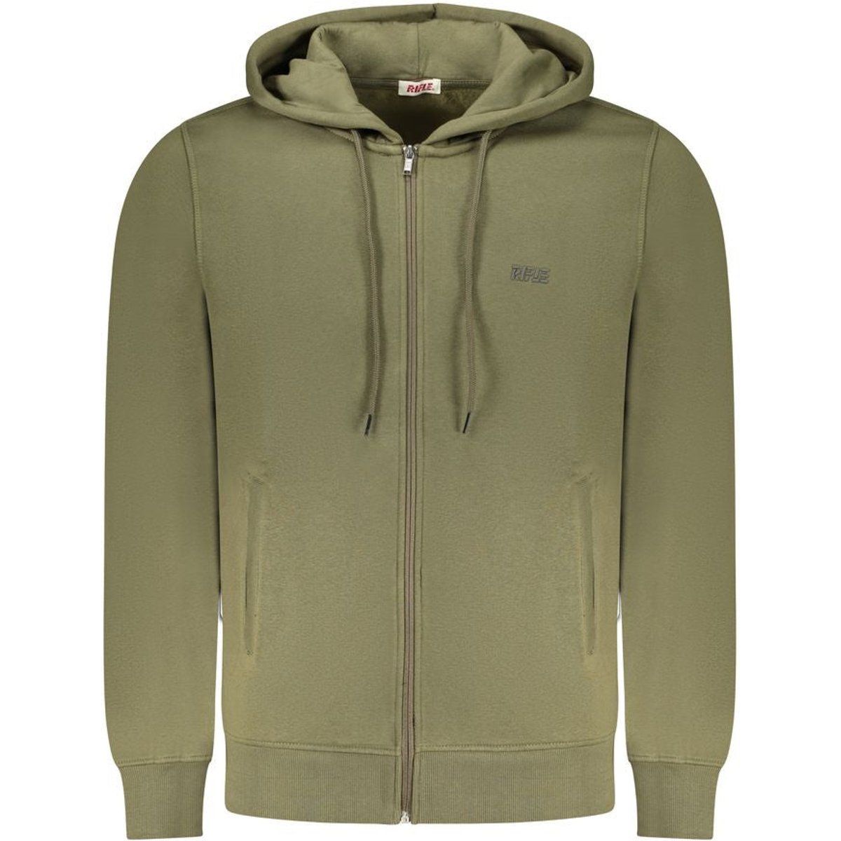 Bequemer Baumwollmischung Kapuzenpullover mit Reißverschluss