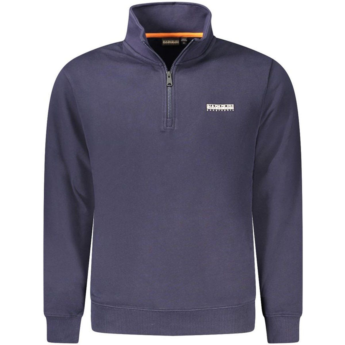Herren Baumwoll-Sweatshirt mit Viertelreißverschluss
