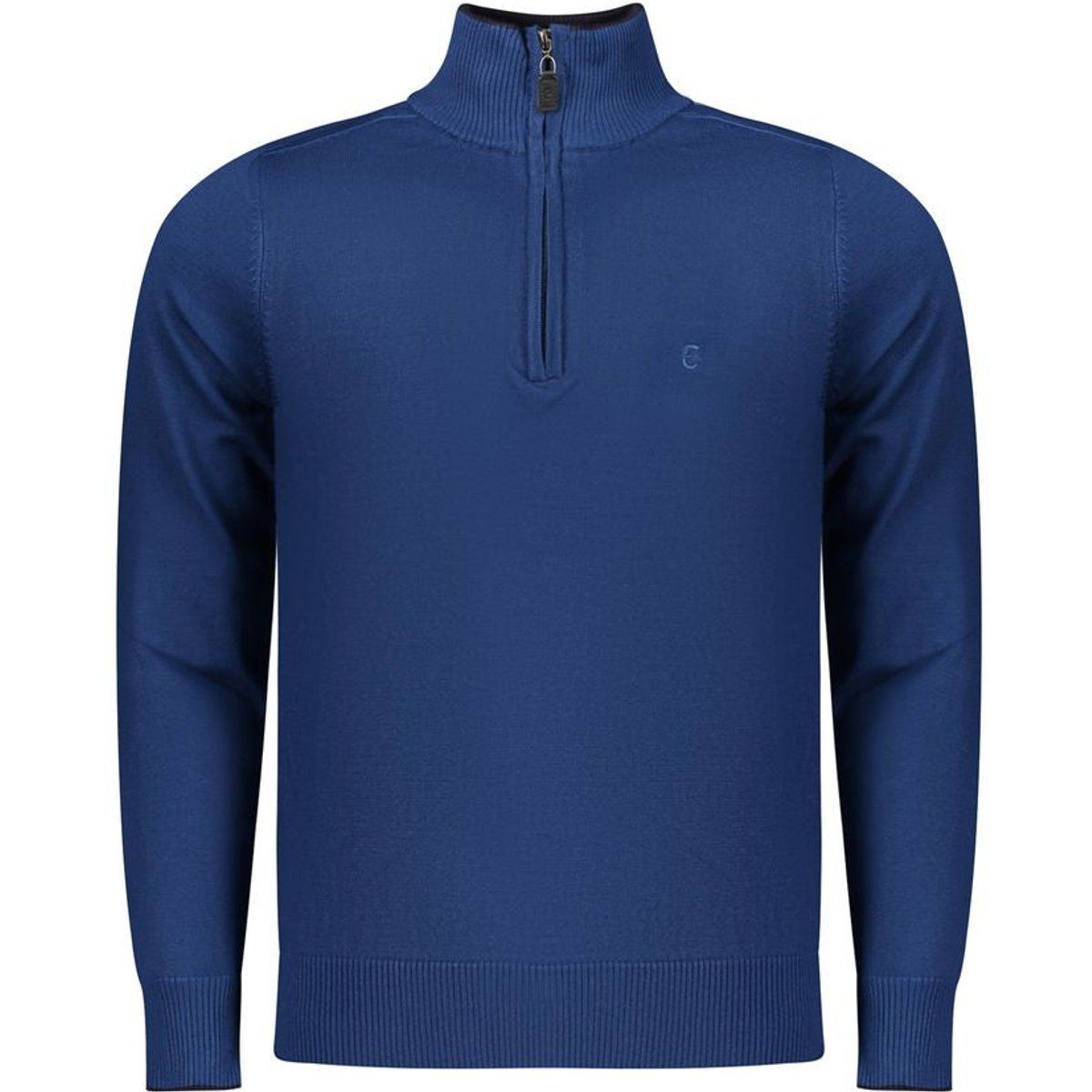 Herren Strickpullover mit halbem Reißverschluss