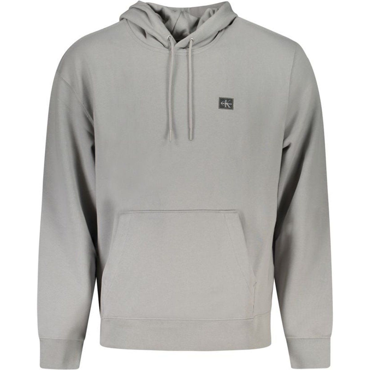 Klassischer Baumwoll-Hoodie mit Logo-Patch