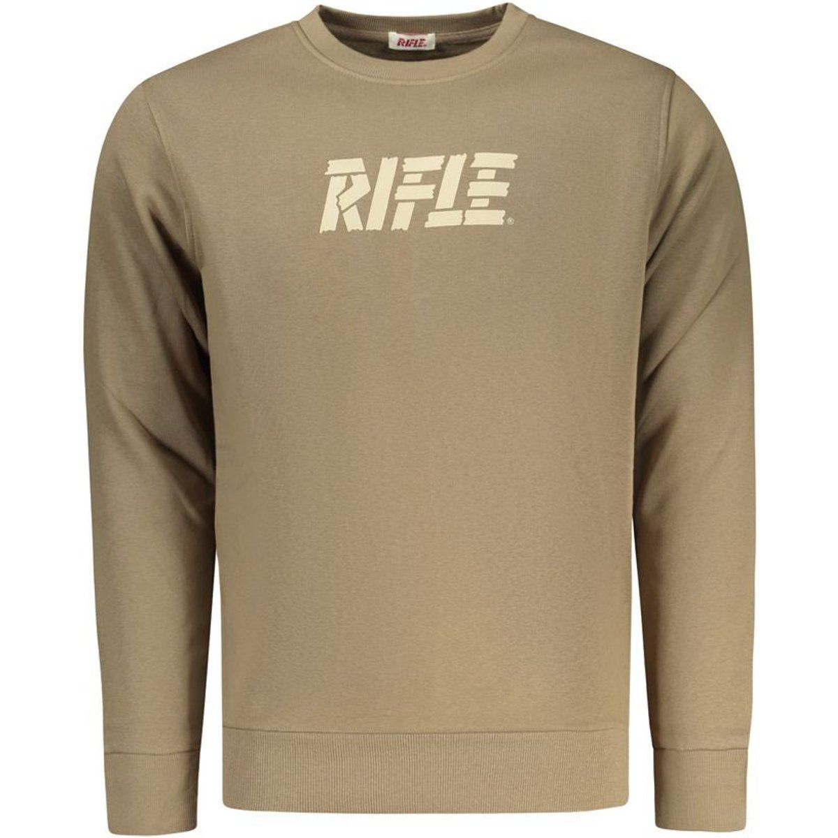 Lässiges Rundhals-Sweatshirt aus Baumwollmischung