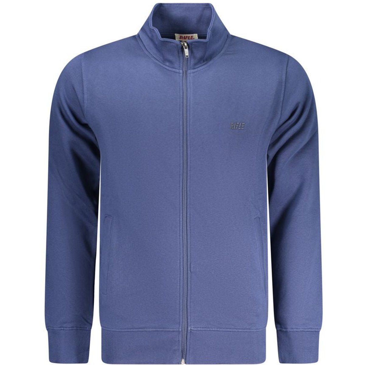 Blaues Herren Sweatshirt mit Reißverschluss
