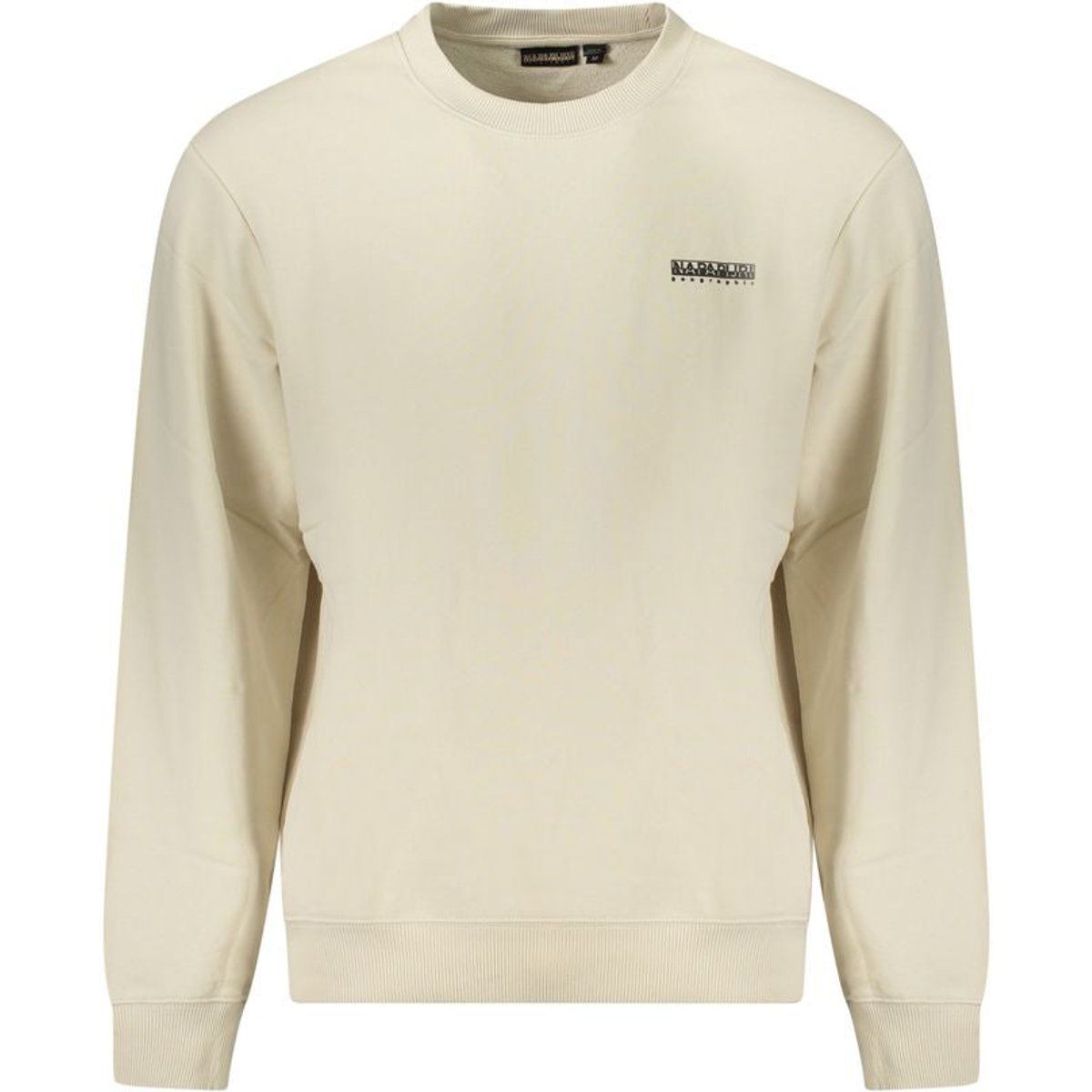 Klassisches beiges Rundhals-Sweatshirt