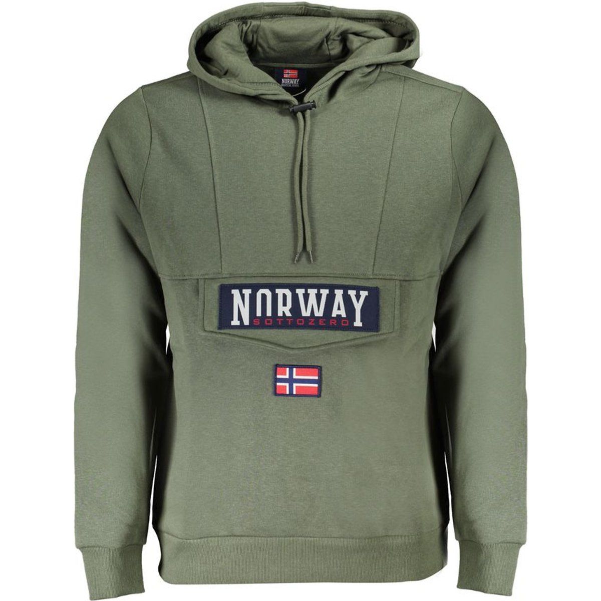Lässiger Kapuzenpullover mit Brust-Logo
