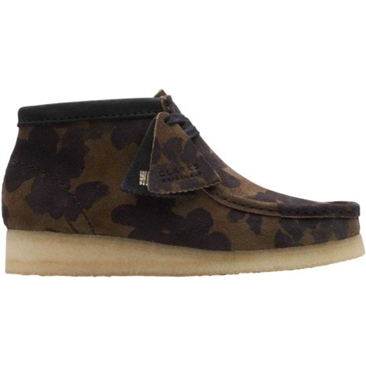 Geblümte Wildleder Wallabee Stiefel