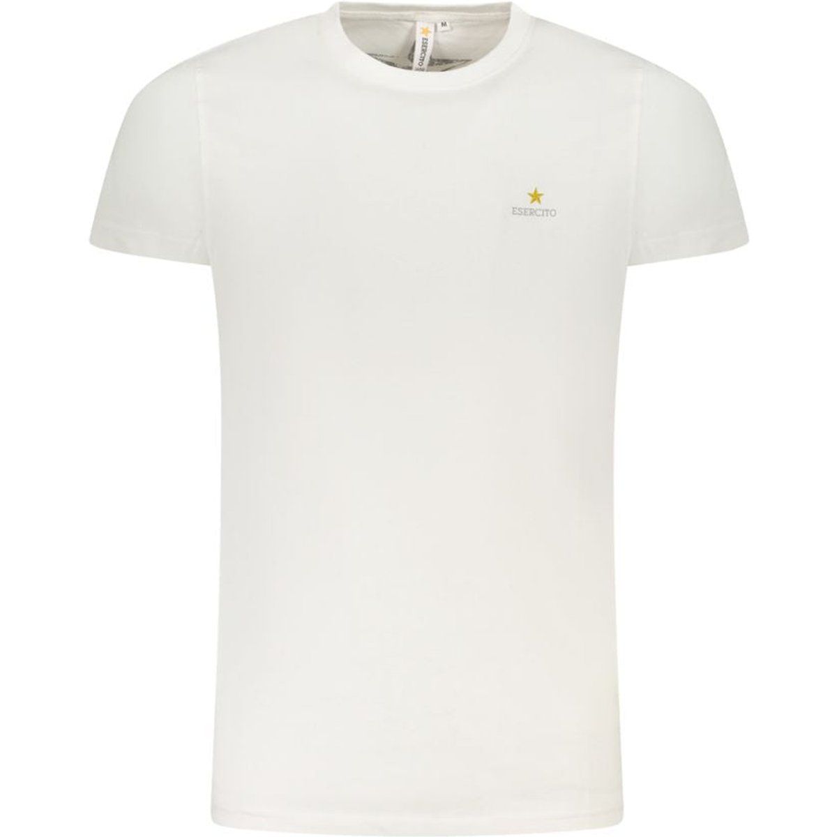 Minimalistisches Baumwoll-T-Shirt mit Rundhalsausschnitt